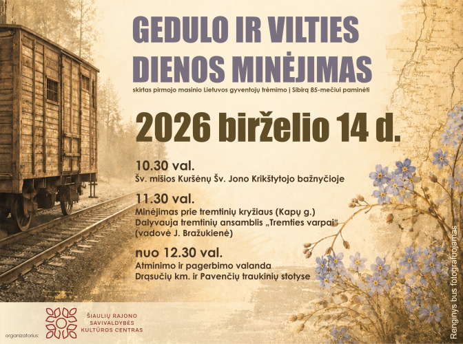 KURŠĖNUOSE Gedulo ir vilties dienos minėjimas 