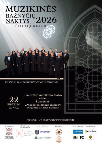 KURŠĖNUOSE Muzikinės bažnyčių naktys Šiaulių rajone 2026