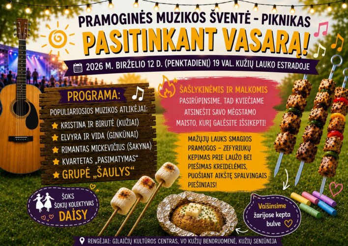 KUŽIUOSE pramoginės muzikos šventė 