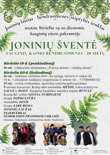 SAUGINIUOSE Joninių šventė