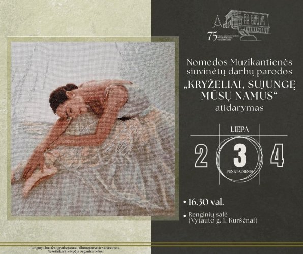 KURŠĖNUOSE Nomedos Muzikantienės darbų parodos atidarymas