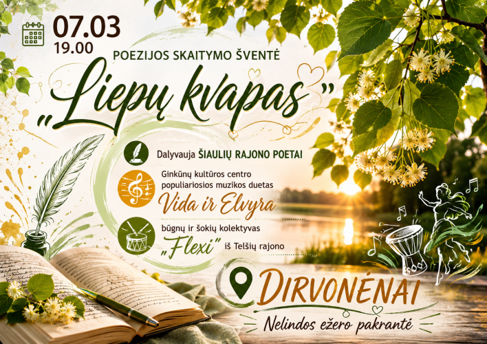 DIRVONĖNUOSE poezijos skaitymo šventė