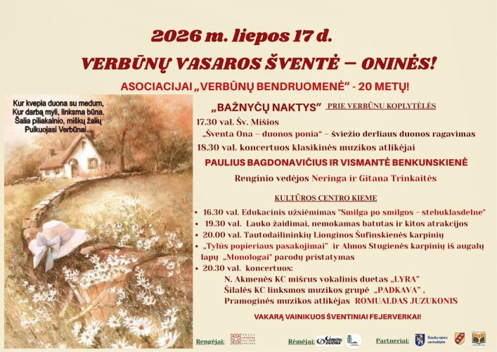 VERBŪNUOSE vasaros šventė – Oninės
