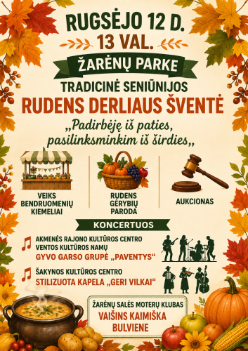 ŽARĖNUOSE seniūnijos rudens derliaus šventė 