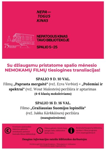 KURŠĖNUOSE filmų peržiūra ir aptarimas