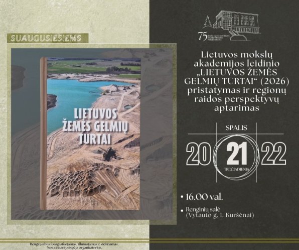 KURŠĖNUOSE Lietuvos mokslų akademijos leidinio pristatymas
