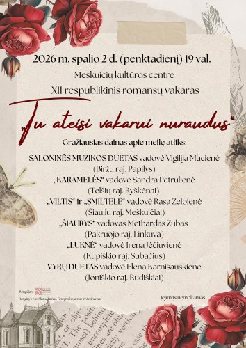 MEŠKUIČIUOSE romansų vakaras